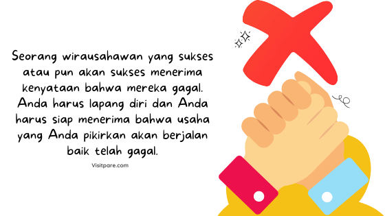 cara mengatasi kegagalan berwirausaha dengan menerima kegagalan