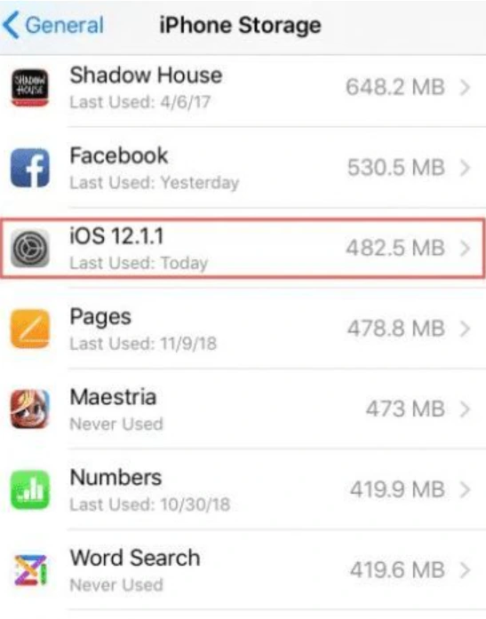 file update IOS