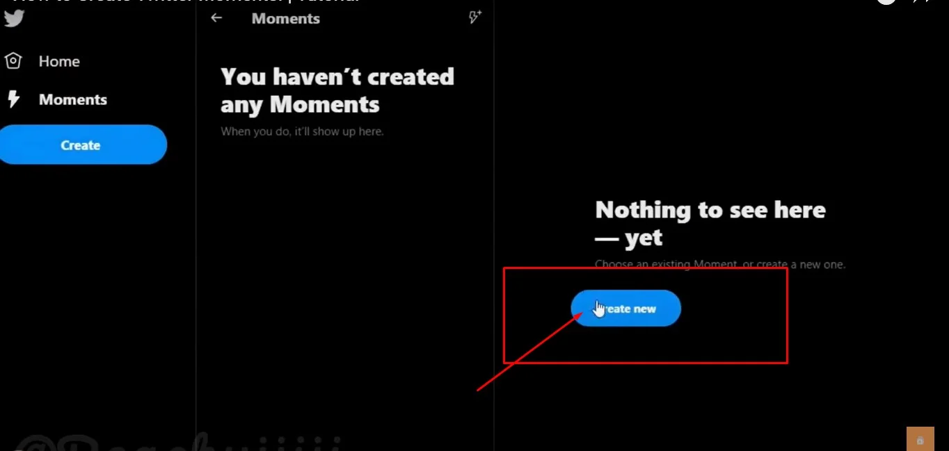 Cara Membuat Momen di Twitter