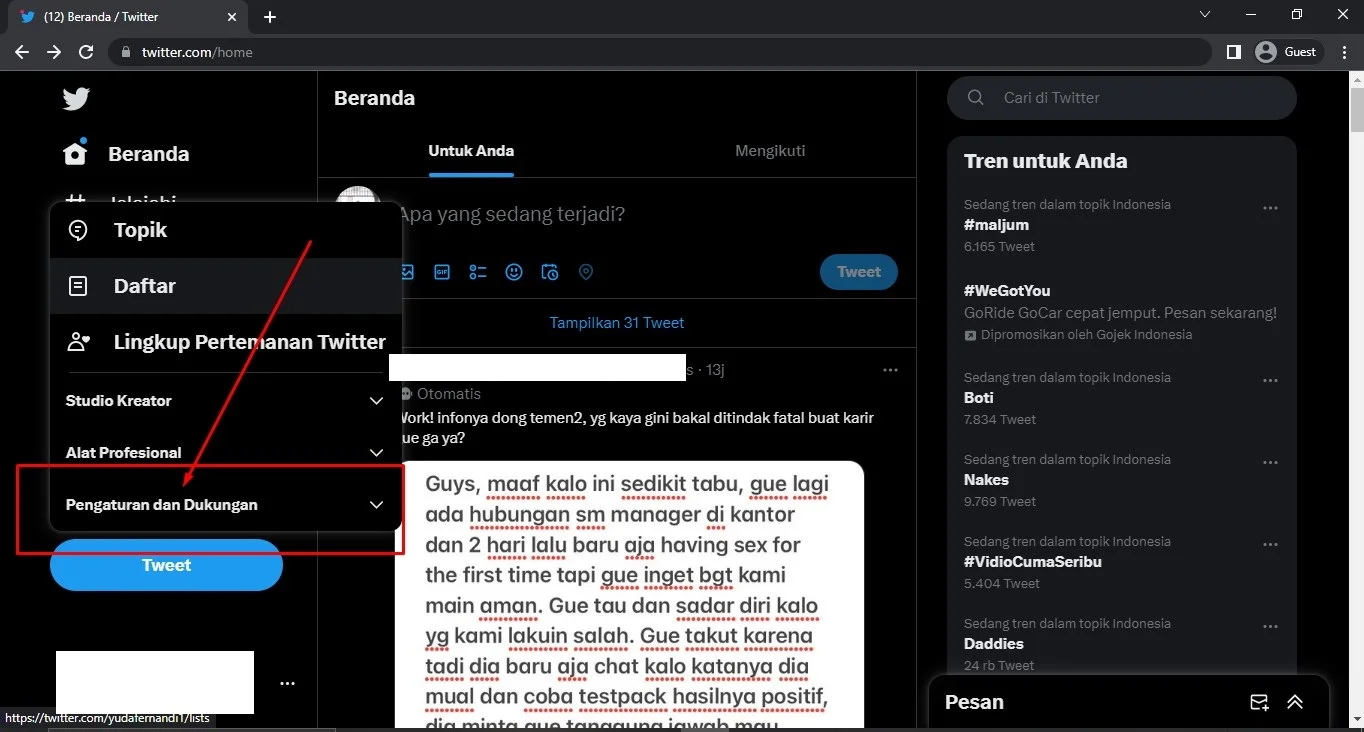 Cara Mengubah Akun Twitter Menjadi Publik