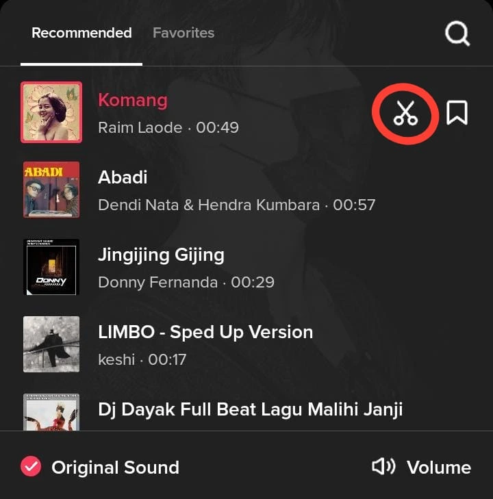 Memotong sound