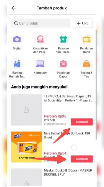 Memilih Produk