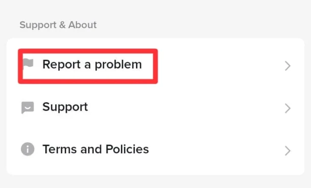 report a problem