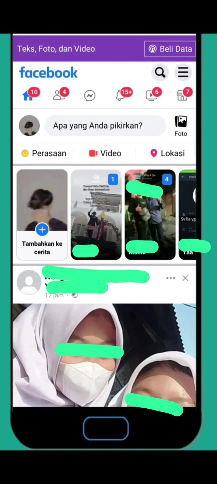 membuka facebook di browser