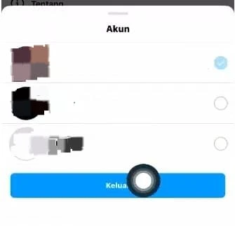 Keluar Akun Instagram