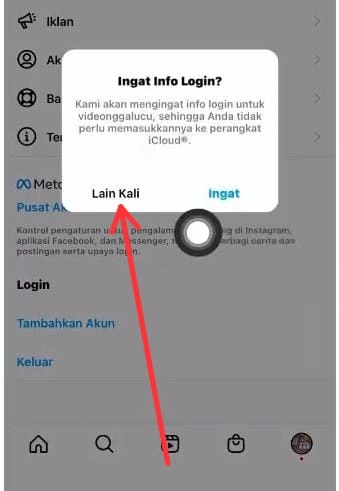 Menyimpan Informasi Login