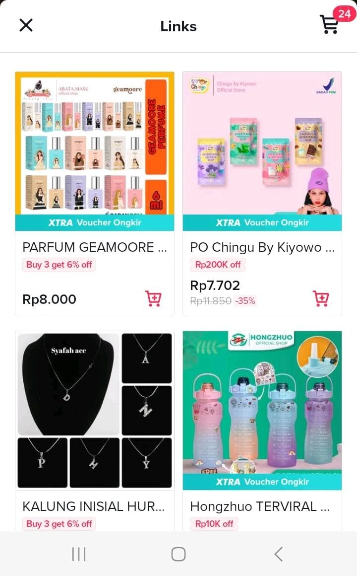 Produk yang Tersedia