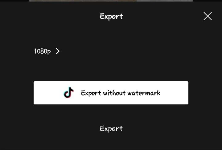 Export without watermark