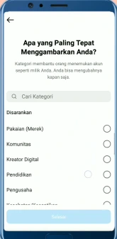 apa yang paling tepat menggambarkan Anda?