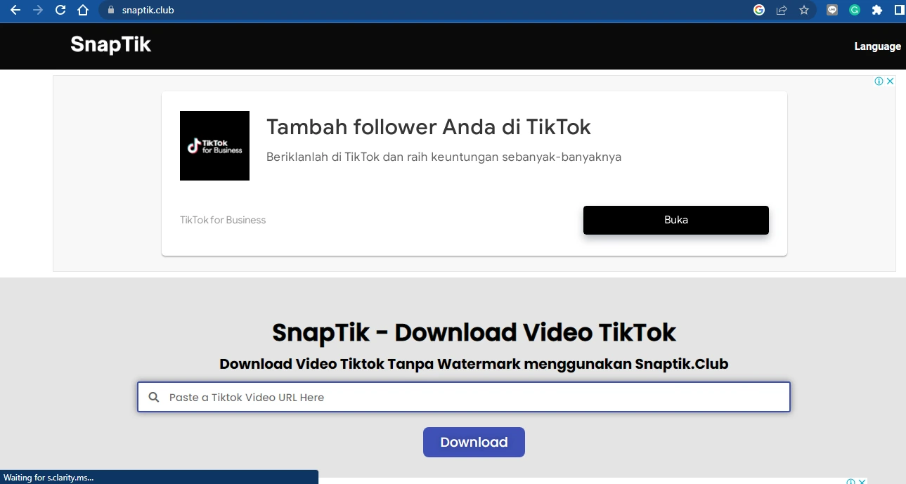 Mengunduh Video TikTok