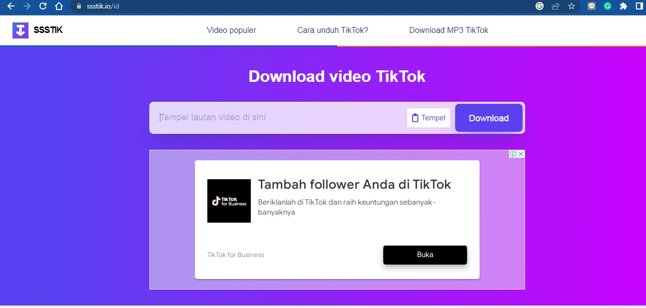 Mengunduh Video TikTok