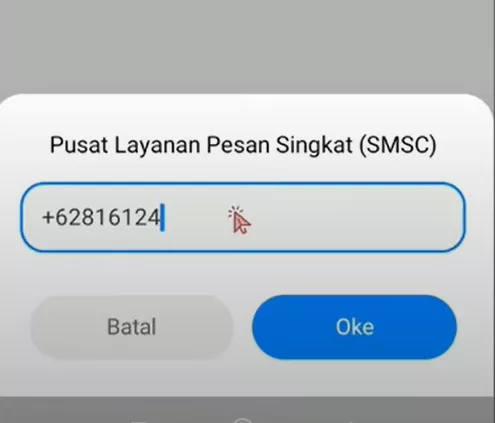 Setting SMS Premium Android 11