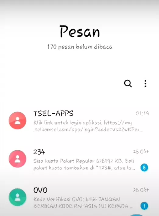 Setting SMS Premium Android 11