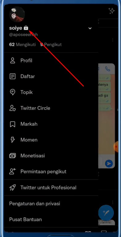 Cara Menggembok Twitter