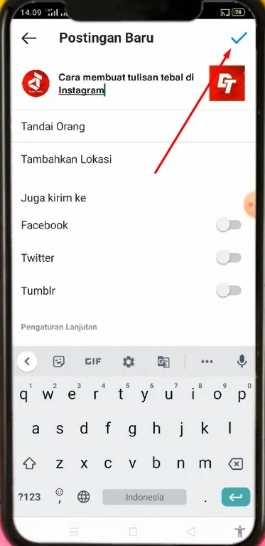 Cara Membuat Tulisan Tebal di Instagram