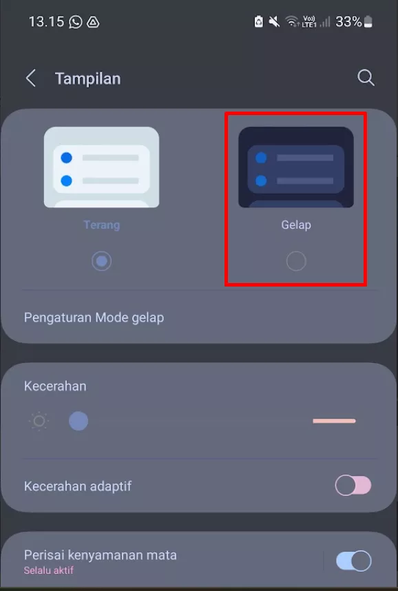 Cara Buat Instagram Dark Mode