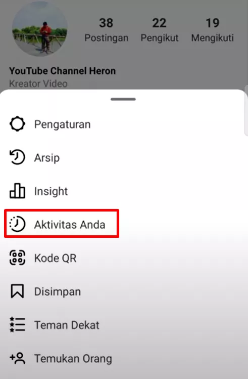 Cara Melihat Aktivitas di Instagram