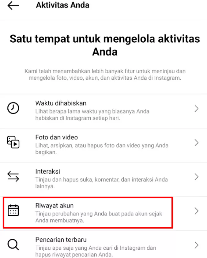 Cara Melihat Aktivitas di Instagram