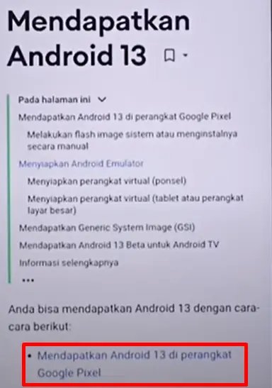 Cara Update Android 13 Samsung