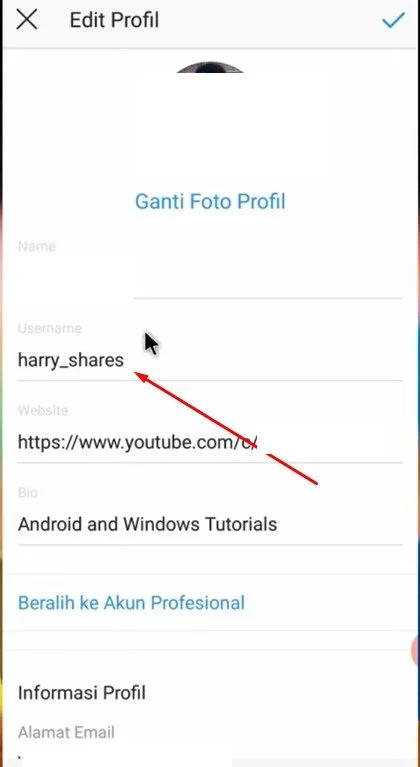 Cara Mengubah Nama Pengguna Instagram