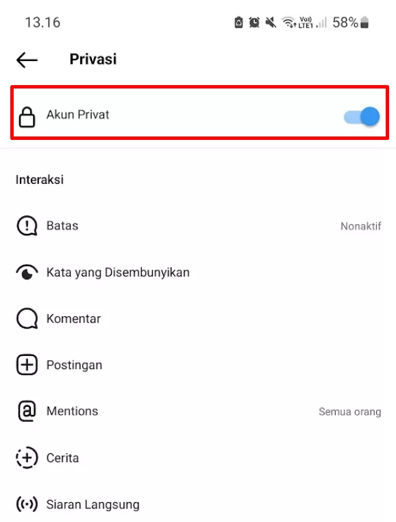 Cara Mematikan Last Seen Instagram