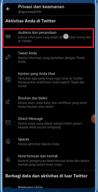 Cara Menggembok Twitter