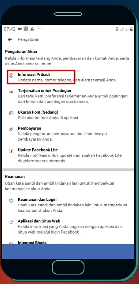 Informasi pribadi