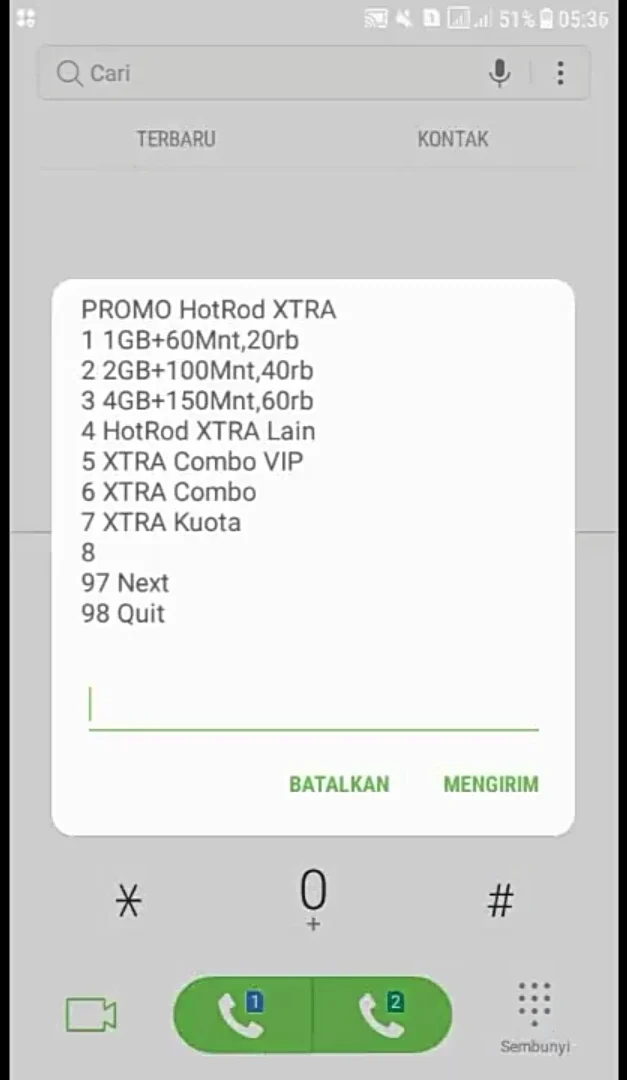 muncul lagi menu baru