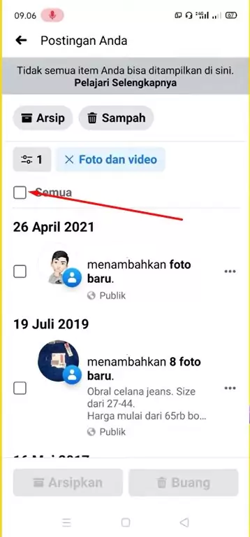 Cara Menghapus Semua Foto di Facebook