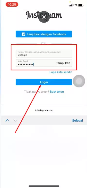 Cara Masuk Facebook Lewat Instagram