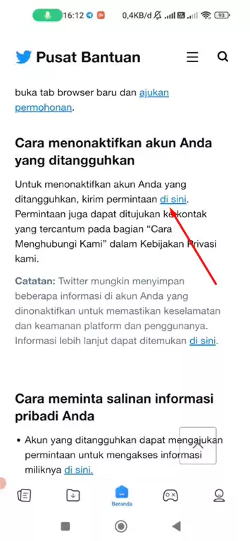 Cara Mengaktifkan Twitter yang di Nonaktifkan