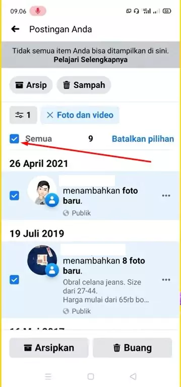 Cara Menghapus Semua Foto di Facebook