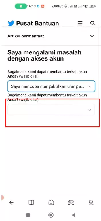 Cara Mengaktifkan Twitter yang di Nonaktifkan