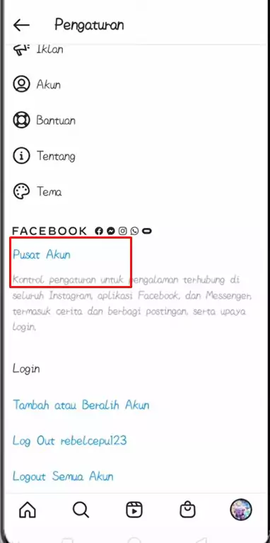 Cara Masuk Facebook Lewat Instagram