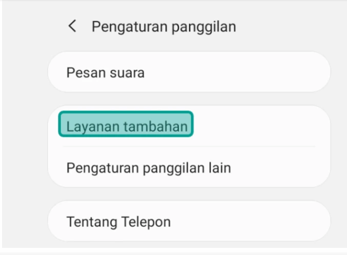 layanan tambahan