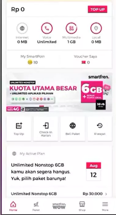 Cara Klaim Bonus Kuota 12 GB Smartfren