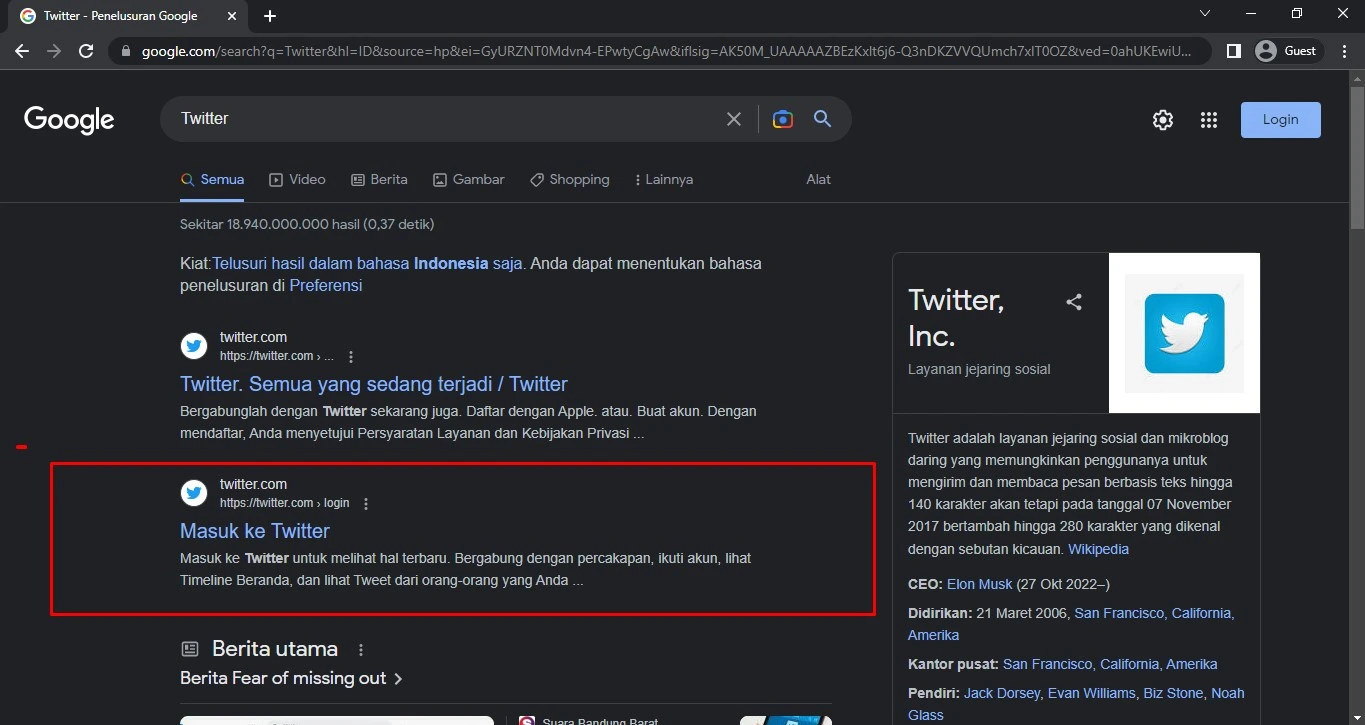 Tidak Bisa Daftar Twitter