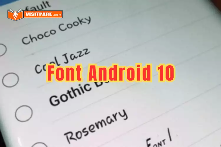 Font Android 10