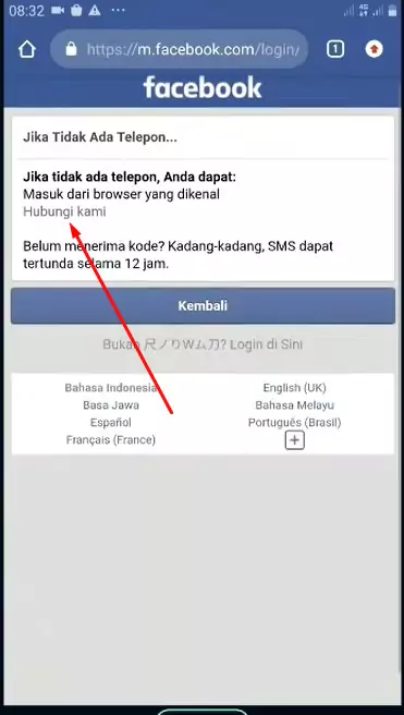 Cara Meminta Kode Konfirmasi Facebook Tetapi Nomor Sudah Tidak Aktif