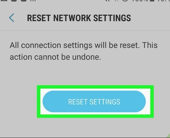 klik reset setting