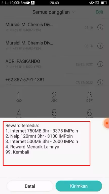 Cara Tukar Poin Indosat Menjadi Kuota