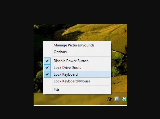 lock keyboard