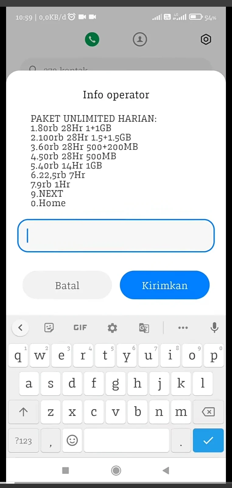 paket unlimited harian