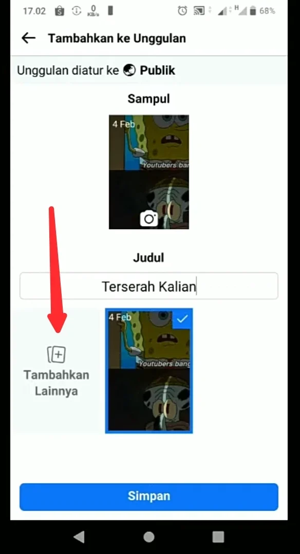 tambahan lainnya