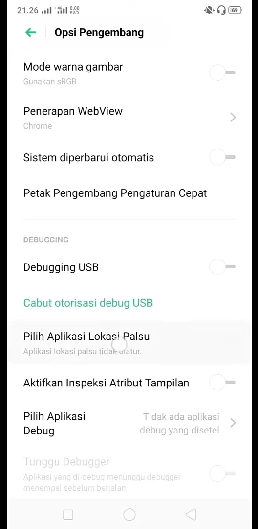 pilih aplikasi lokasi palsu