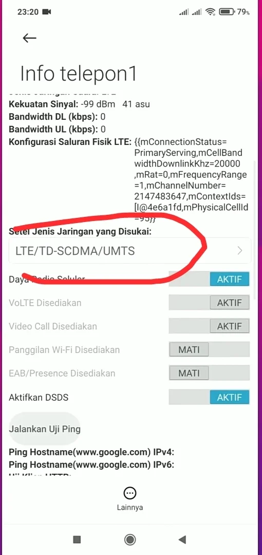 klik yang sudah ada tanda