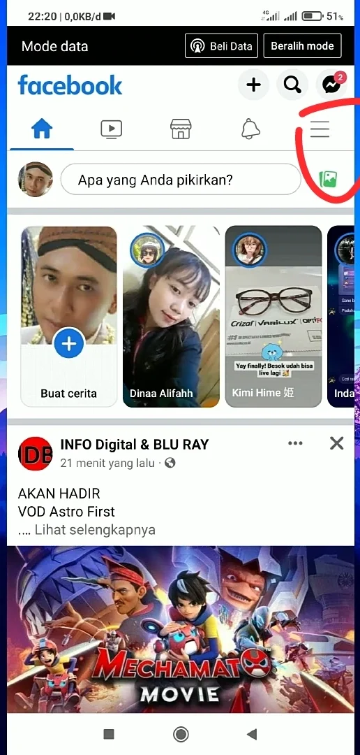 klik saja garis tiga