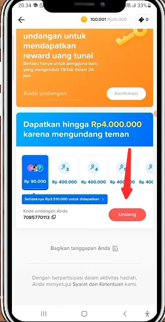 klik saja menu undang