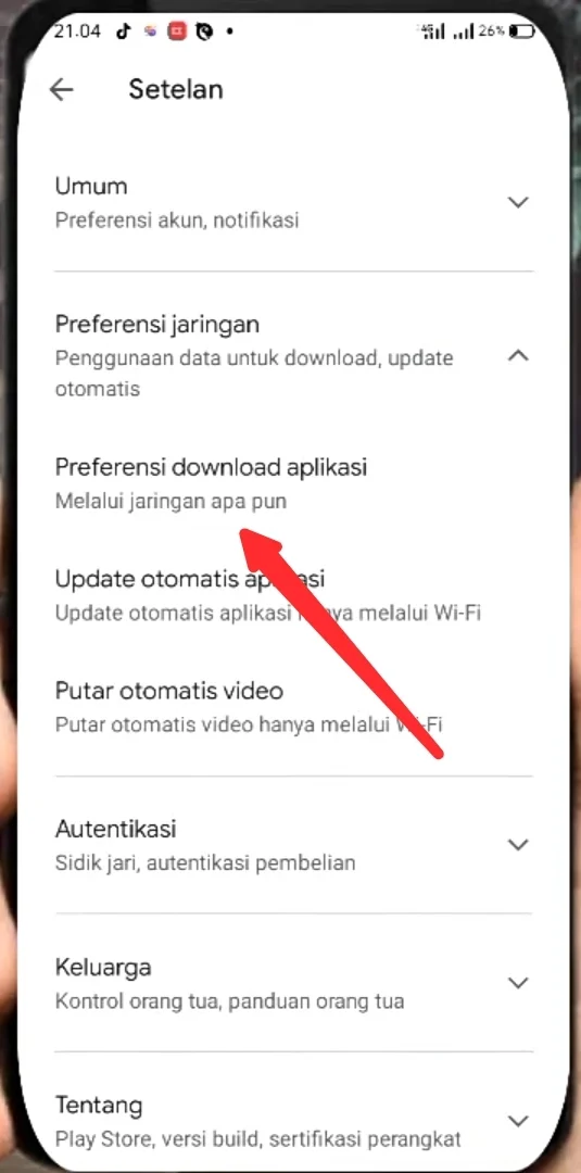 preferensi download aplikasi