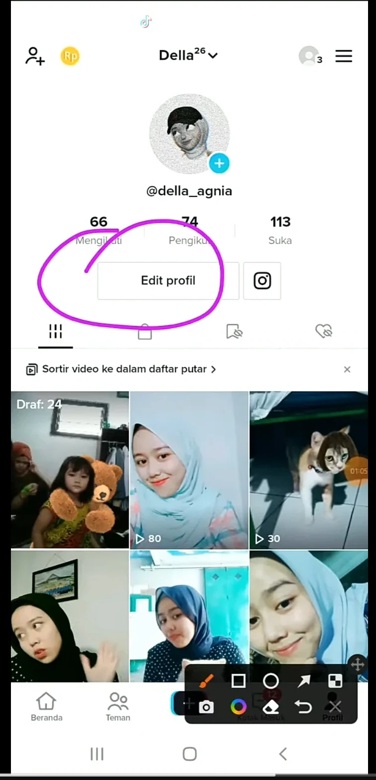 edit profil